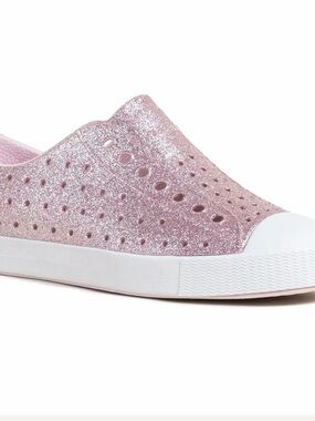 Native Shoes Kids Glitter Pink Slip-On Water Shoes